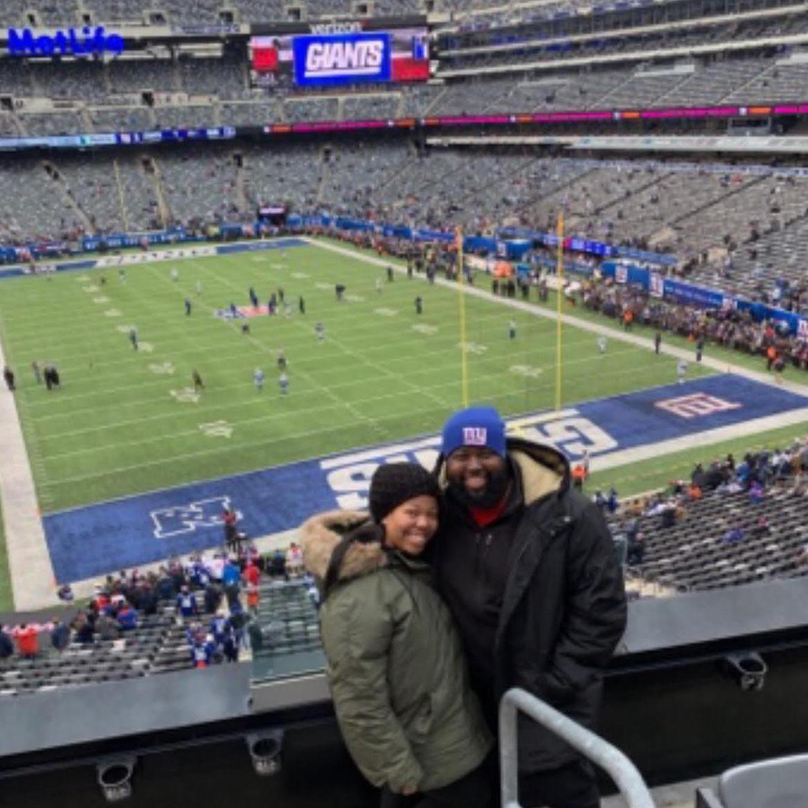 Terrence's first NFL game in New Jersey while in NYC for NYE 2019!