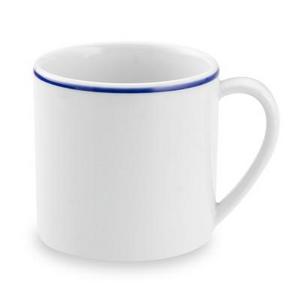 Apilco Tradition Blue-Banded Mugs, Set of 4