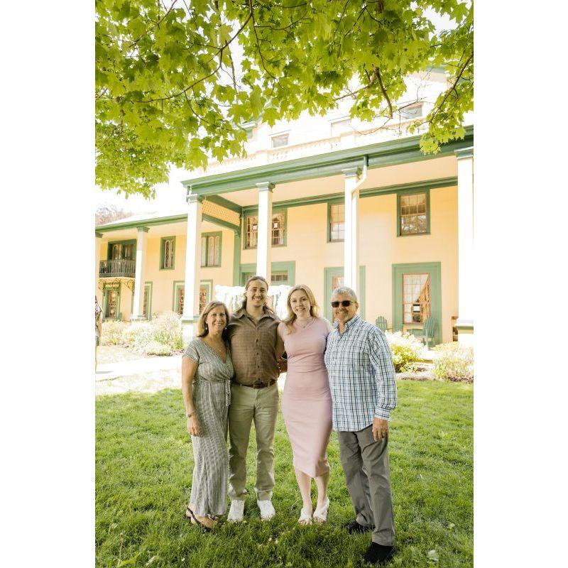 After the proposal with Paul's parents!