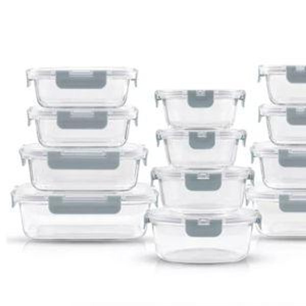 JoyJolt 24-Pc. Glass Storage Containers with Lids - Macy's