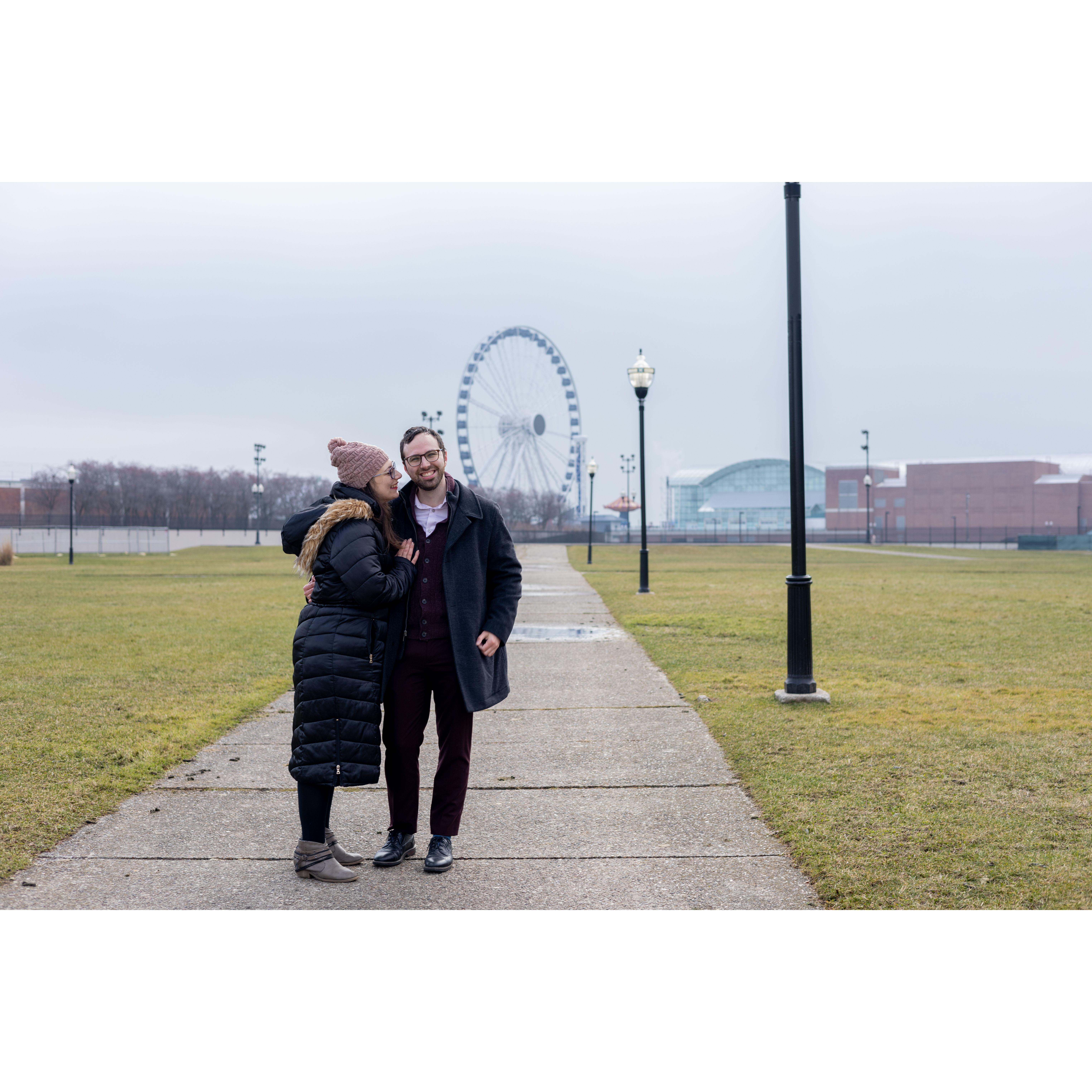 Navy Pier Engagement Shoot, 12/30/23 @neveradullmomentphoto