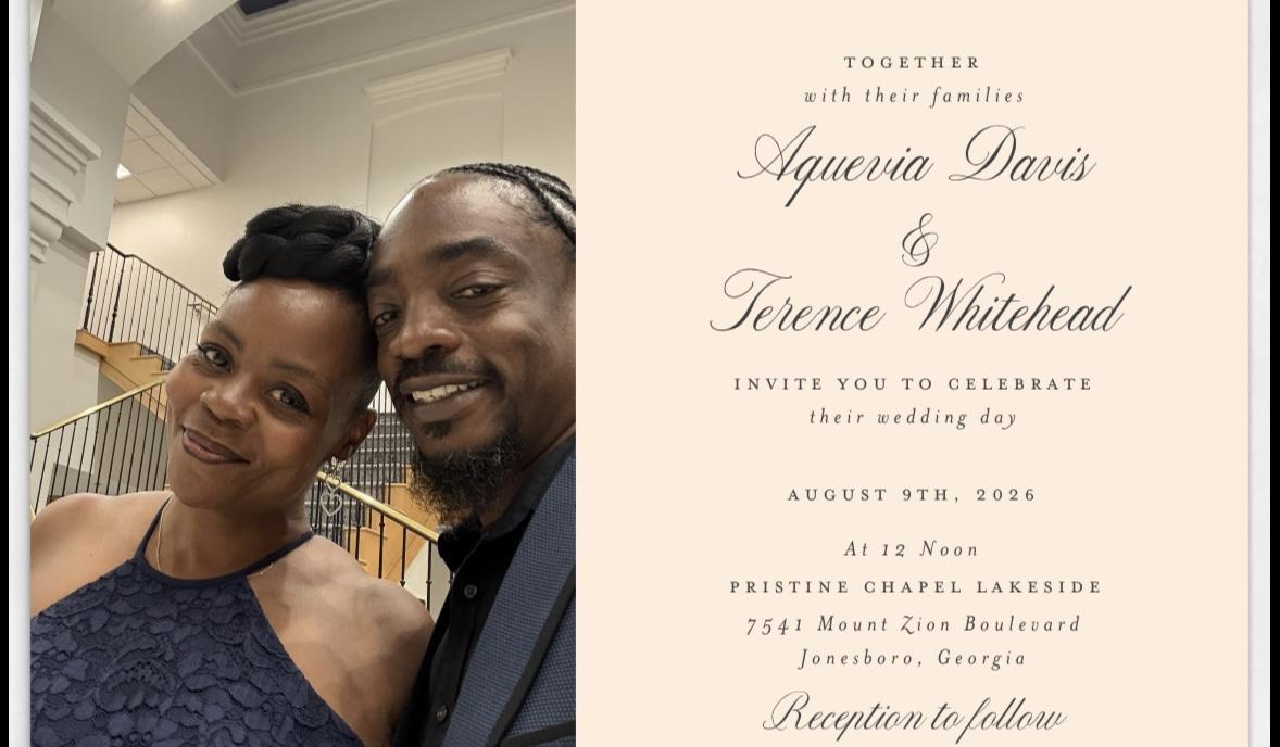 The Wedding Website of Aquevia Davis and Terence Whitehead