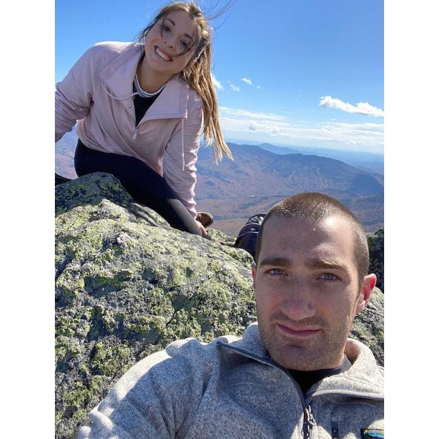 When Leah agreed to hike Mount Madison with me back home!