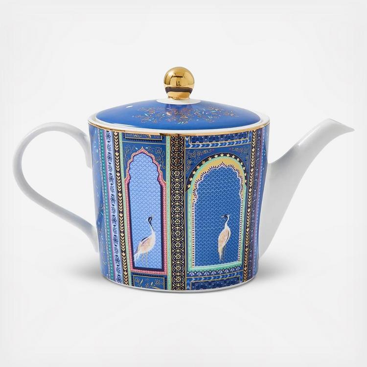 インドのティーポット Portmeirion, Sara Miller India Teapot | Zola