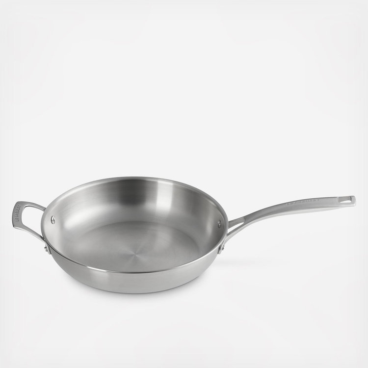 Le Creuset, Essential Stainless Steel Frying Pan with Helper