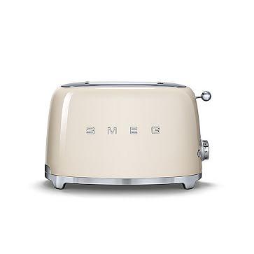 Smeg Toaster, 2 Slice, Cream