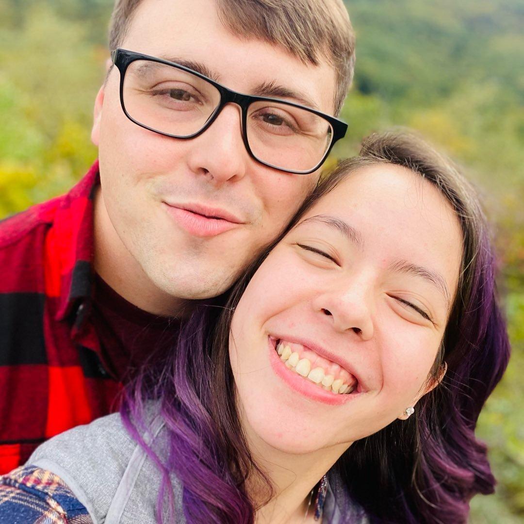 Emily And Stephen up at the skyline drive