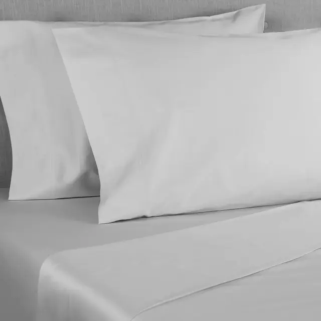 Nestwell™ Cotton Percale 400-Thread-Count King Pillowcase Set in Lunar Rock