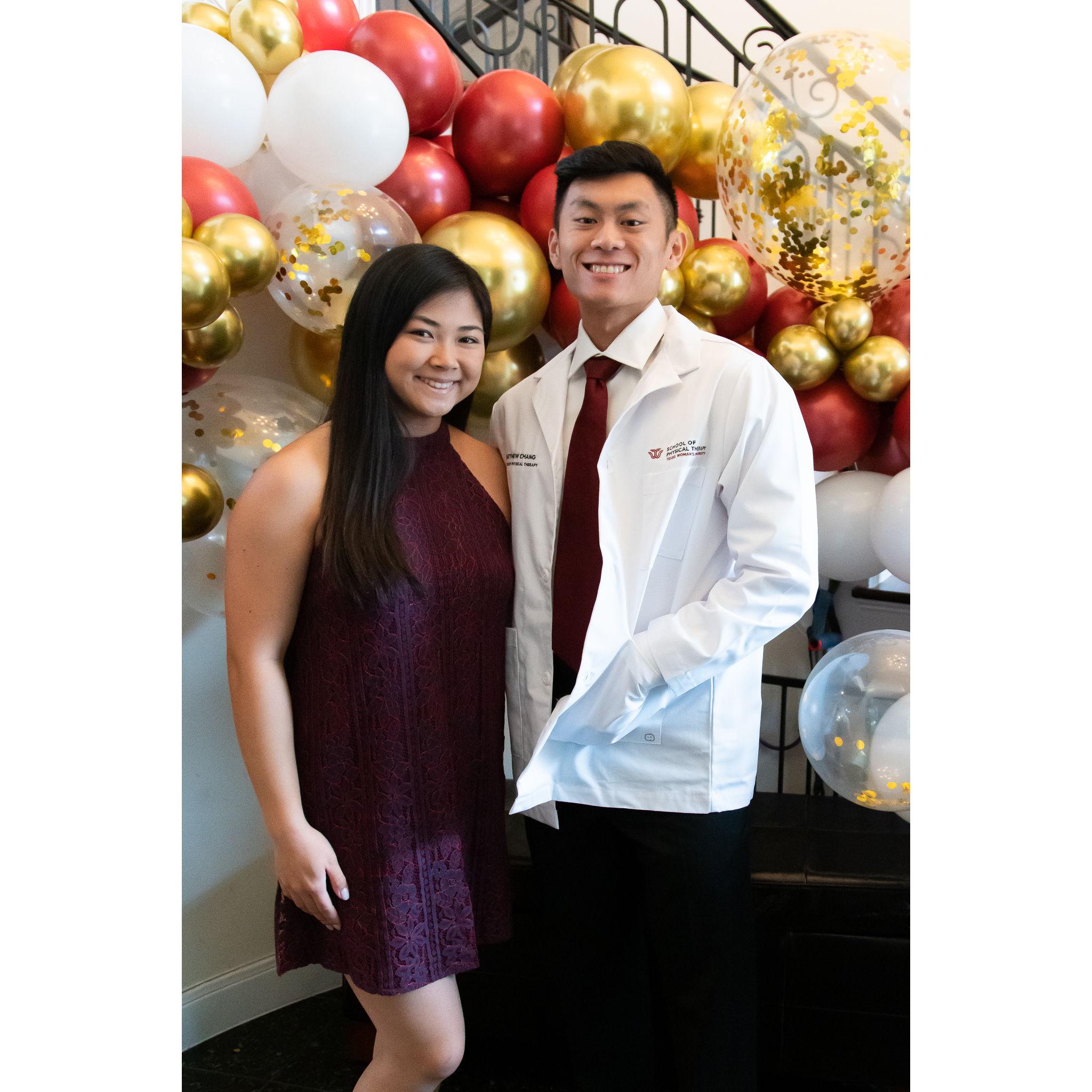 Celebrating Matthew receiving his White Coat in 2021!