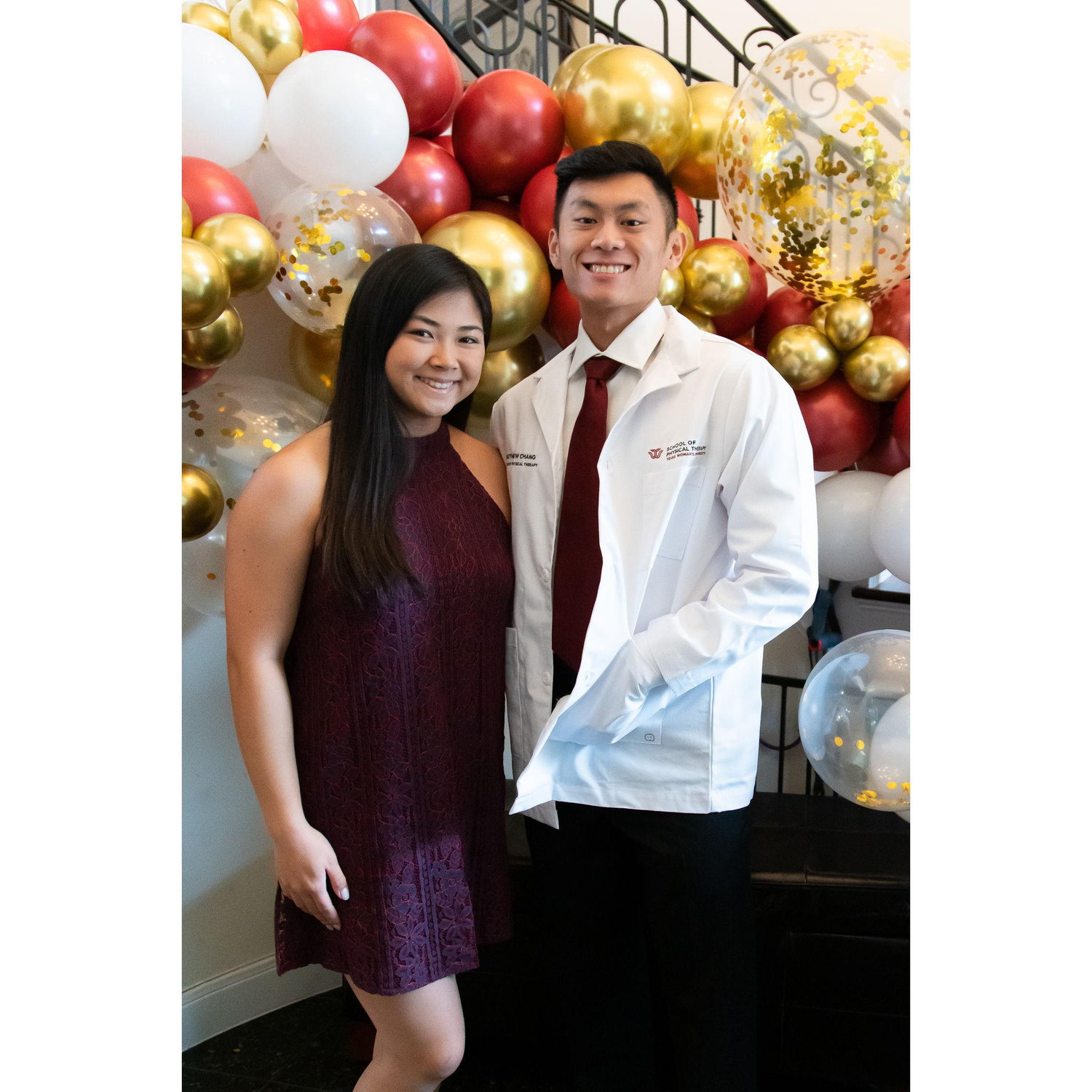 Celebrating Matthew receiving his White Coat in 2021!