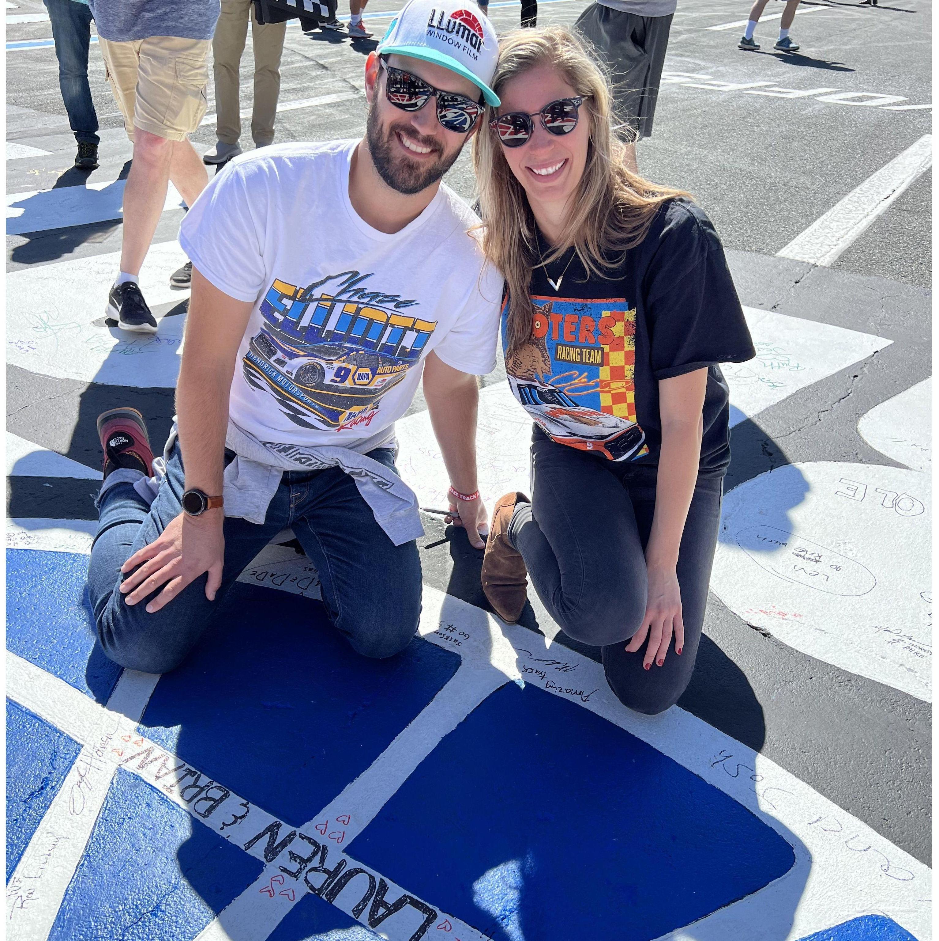 Charlotte motor speedway for my first nascar race