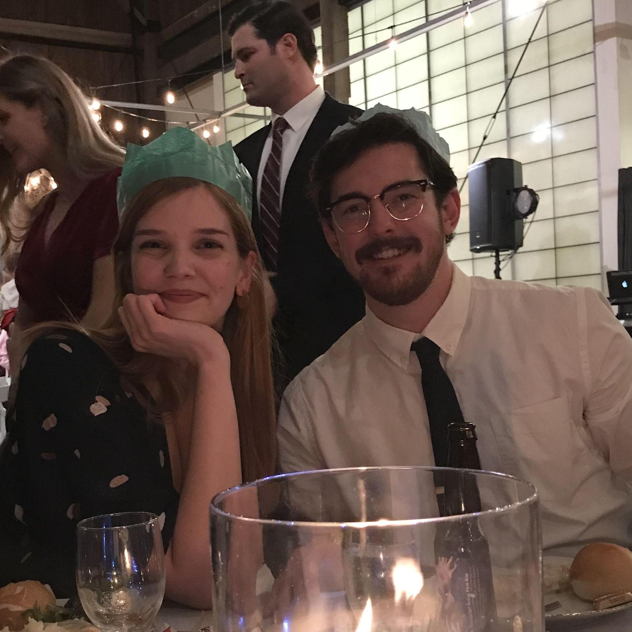 Our first wedding together, 2018.
