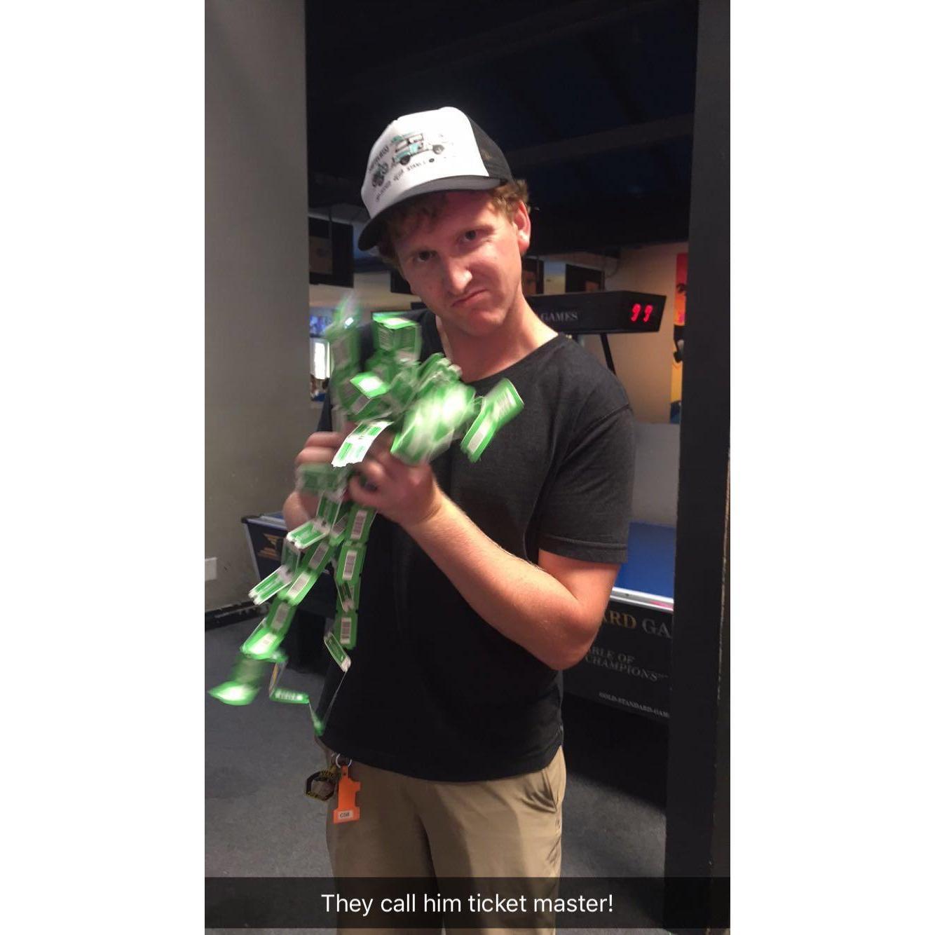 Our first Catalina trip! Side note, Garrett LOVES arcades