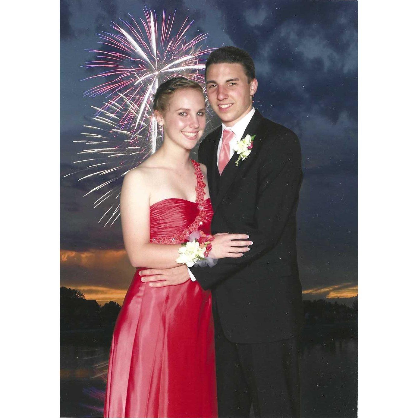 Chris asked Maranda to junior prom on his birthday.