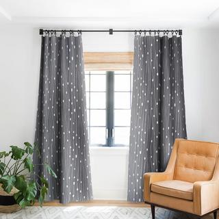 Gray Entangled Blackout Curtain