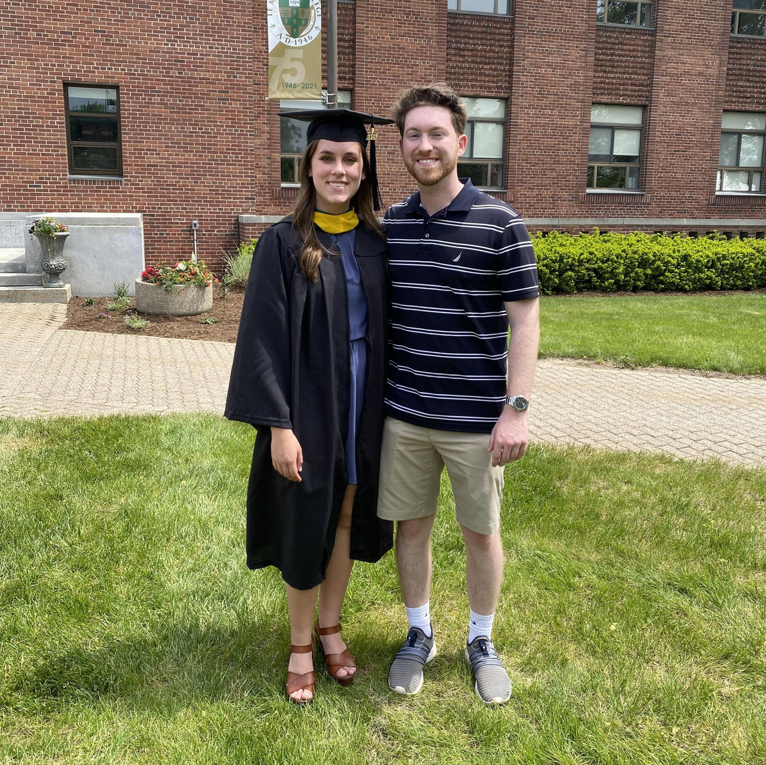 Amber's Le Moyne graduation make-up due to the pandemic taken May 22nd, 2021.