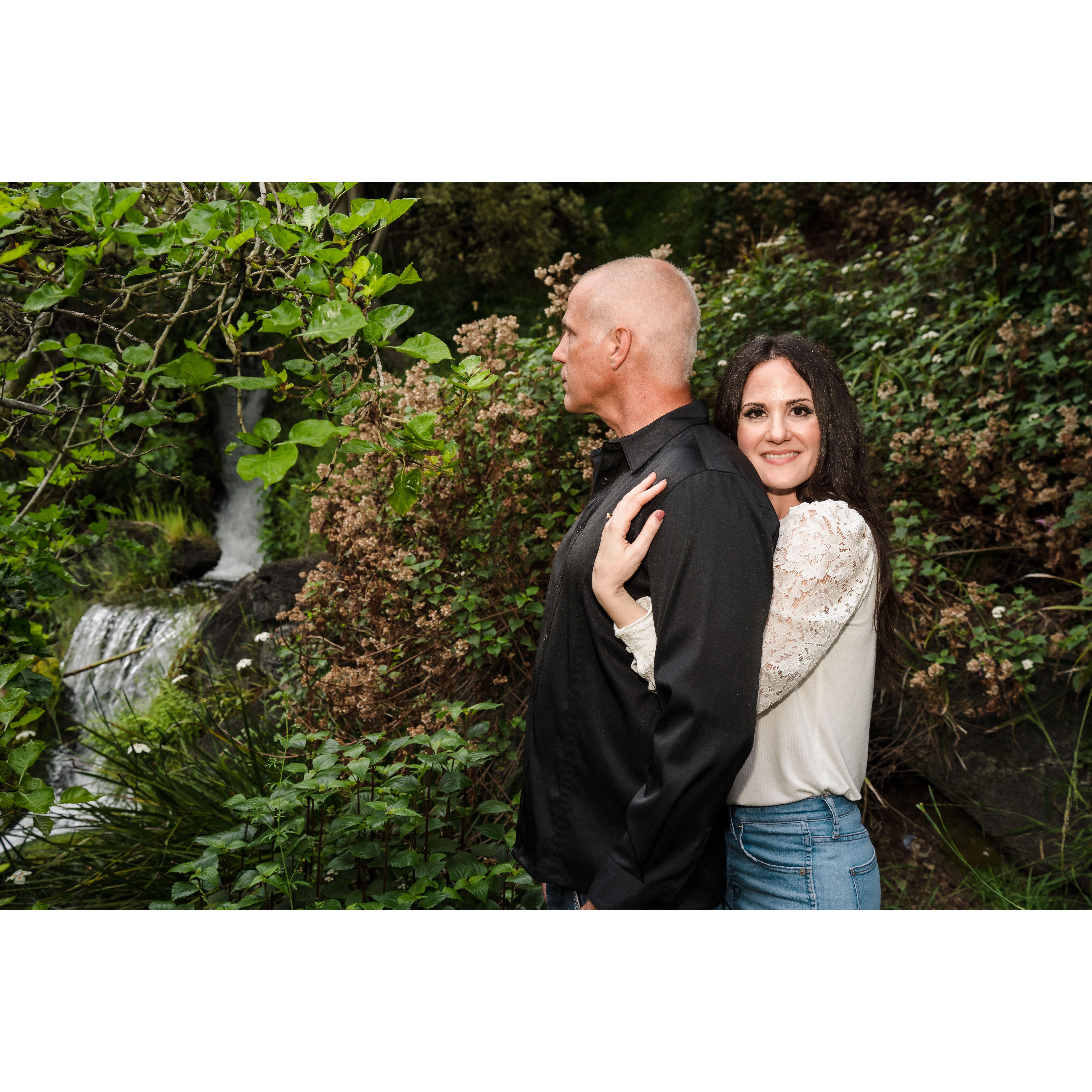 June 2023 engagement photo shoot at LA Arboretum & Botanical Garden