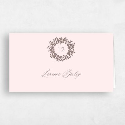 Blush, Pink Wedding Place Card - Tiglio
