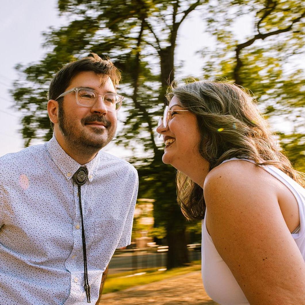 We had some fun at our engagement photo session