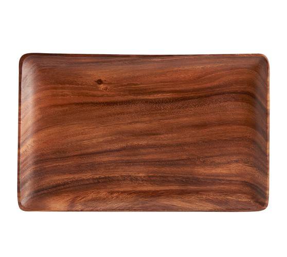 Mill Acacia 17" X 11" Rectangular Tray