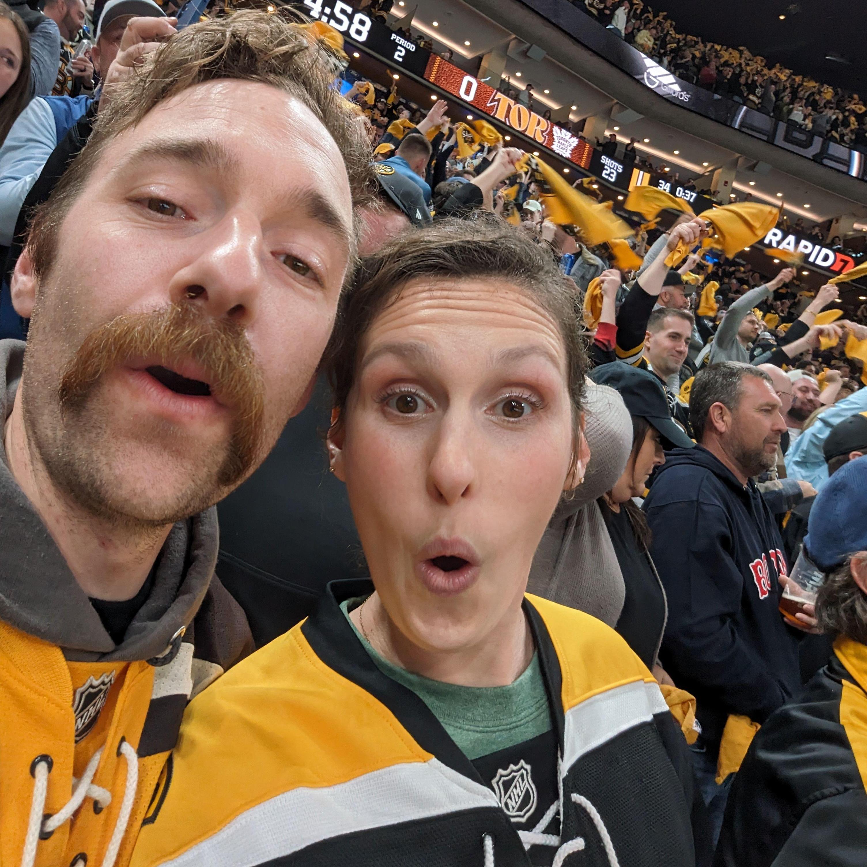 Jordan's first Bruins game