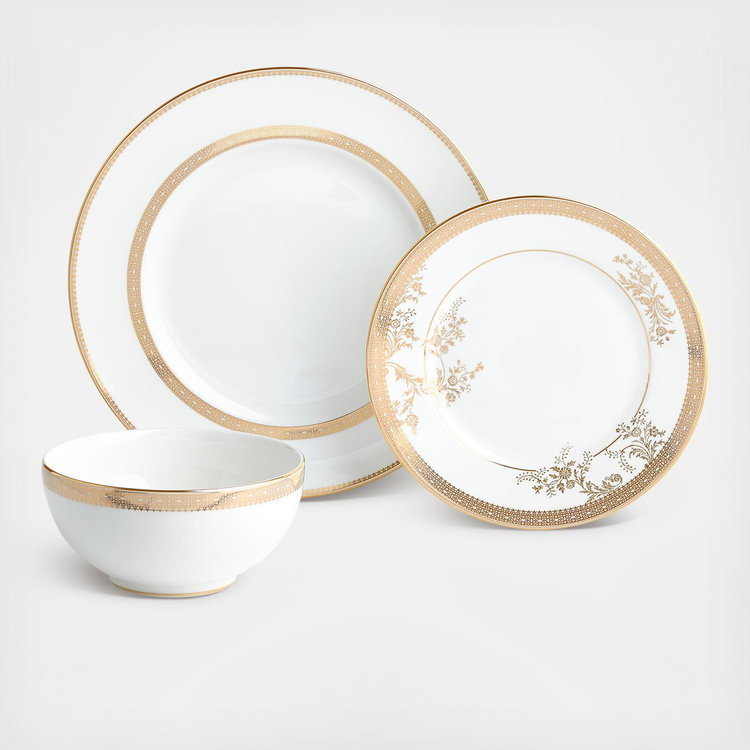 Vera Wang, Vera Lace 12-Piece Dinnerware Set, Service for 4 | Zola