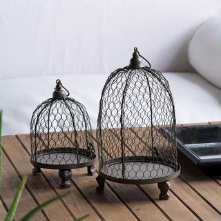 2-Piece Phineas Hanging Wire Mesh Candle Holder Set