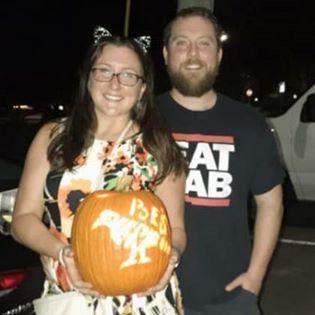 We won 2nd place for this Poe pumpkin! The crow says nevermore.