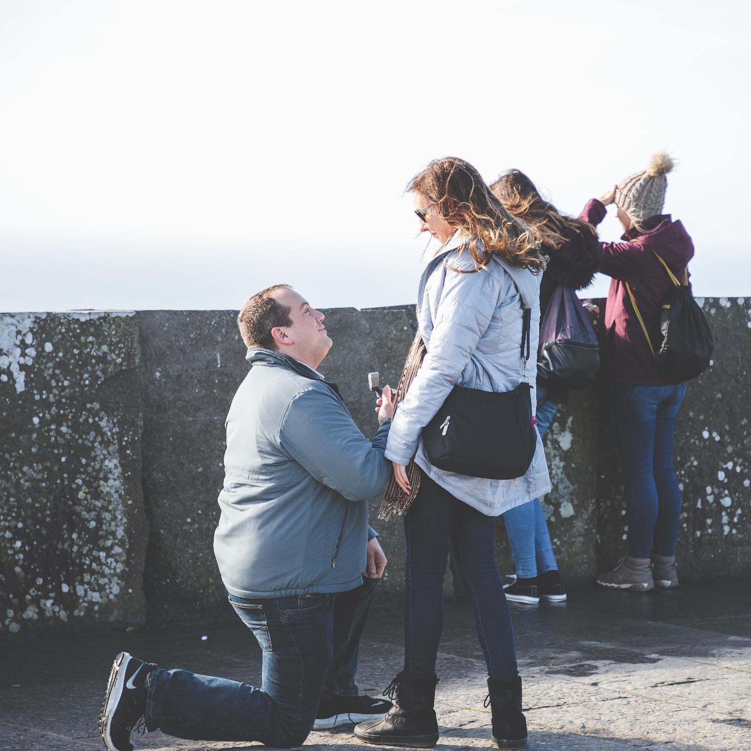 Matt proposing in action.