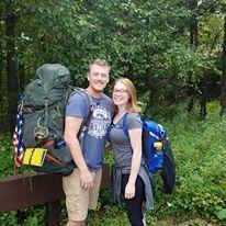 Backpacking in NY, actually had lunch with Dad(Ryan), Jessica and leah and they dropped us off to the start of our trip