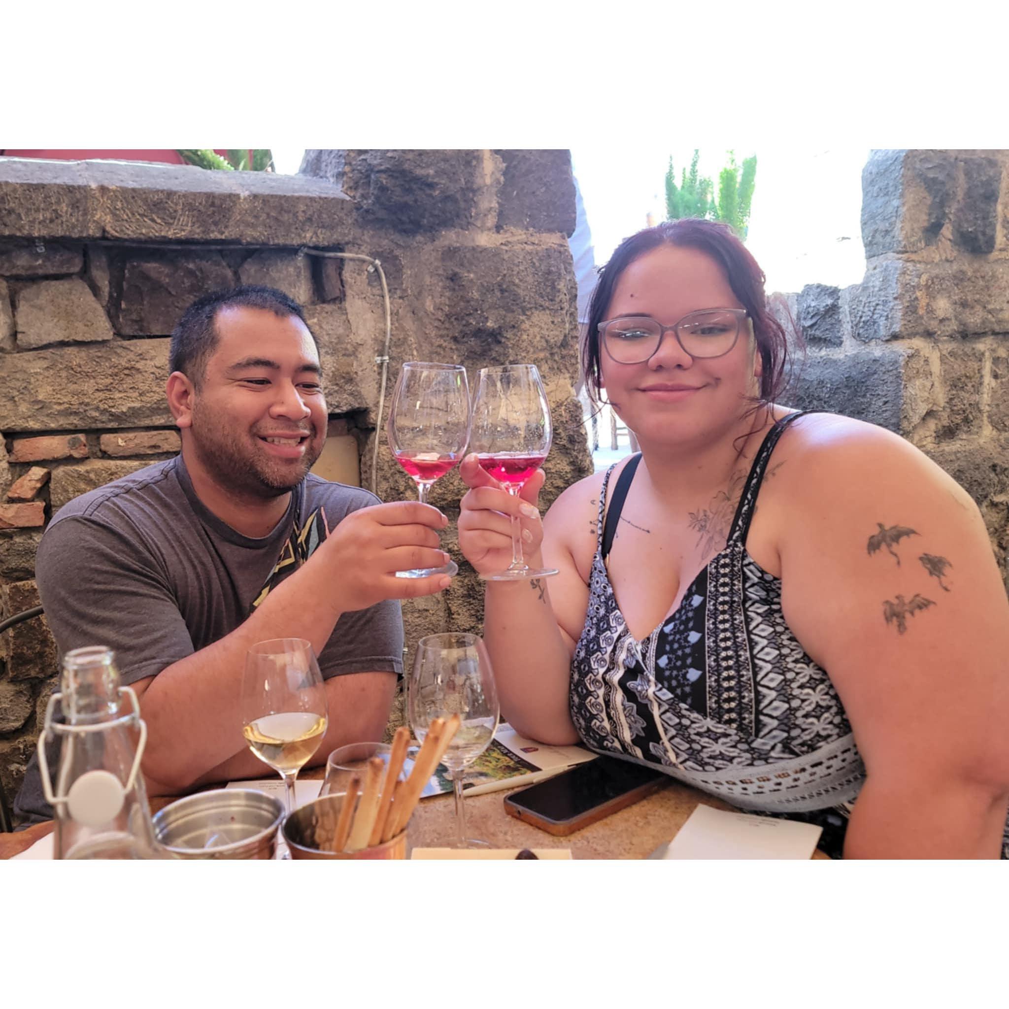 First wine tasting
