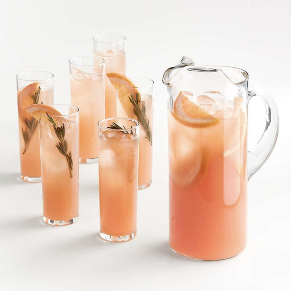Boozy Brunch Glasses Set with Pitcher