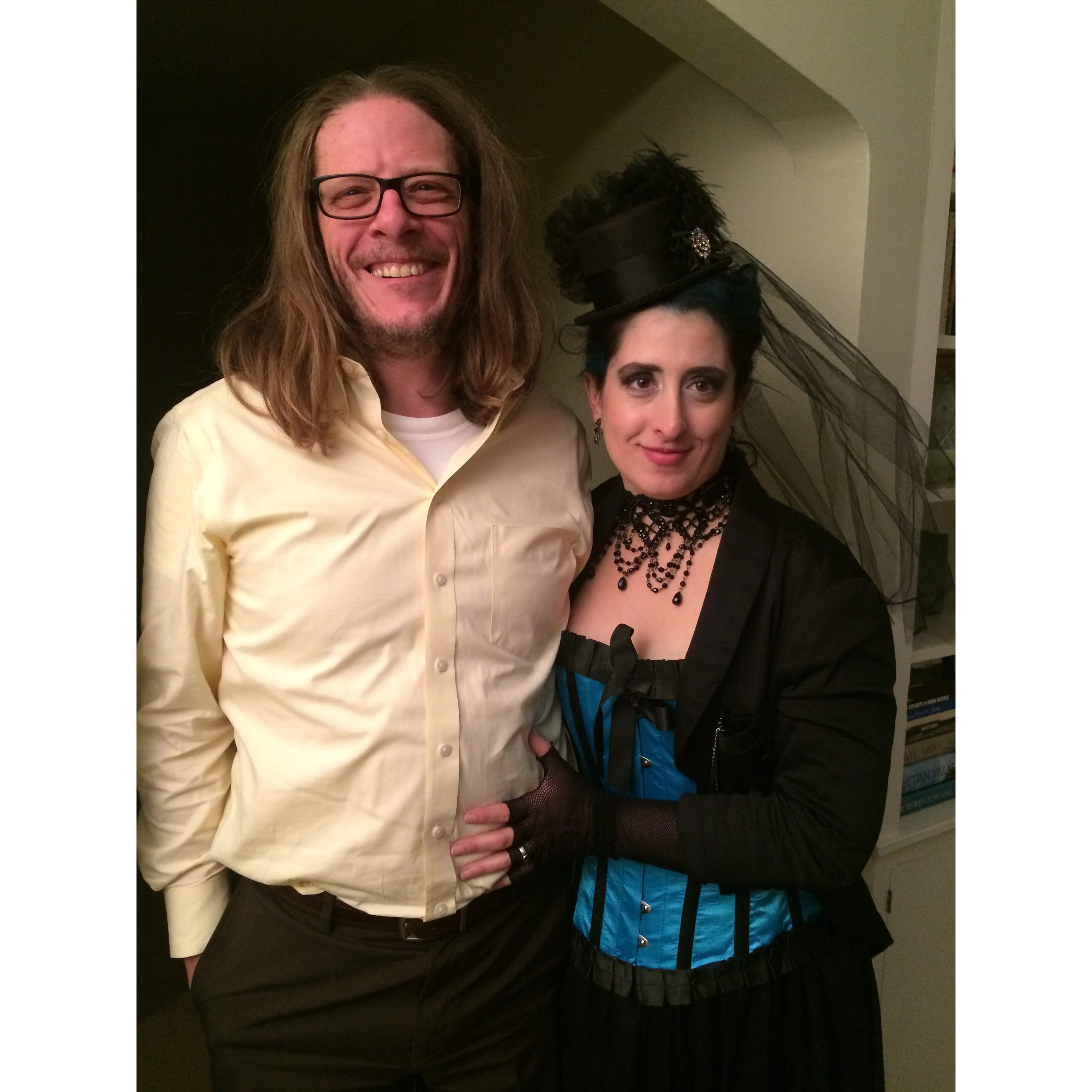 Halloween 2013. Only one of us dressed the part!