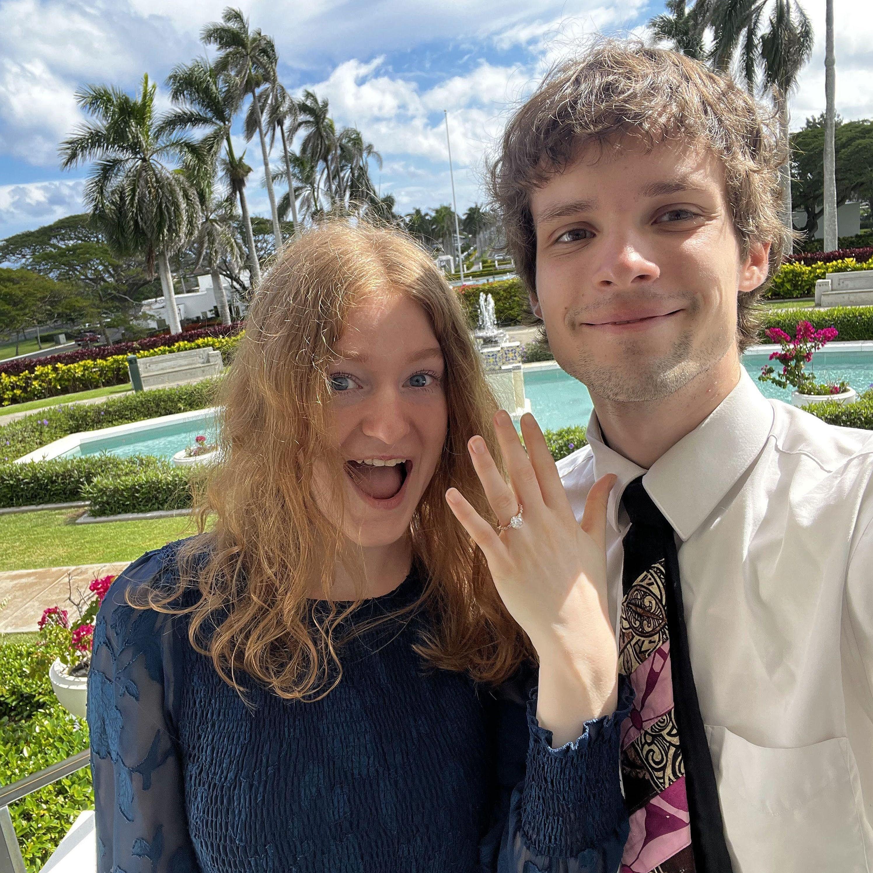 This is how we announced our engagement to our families