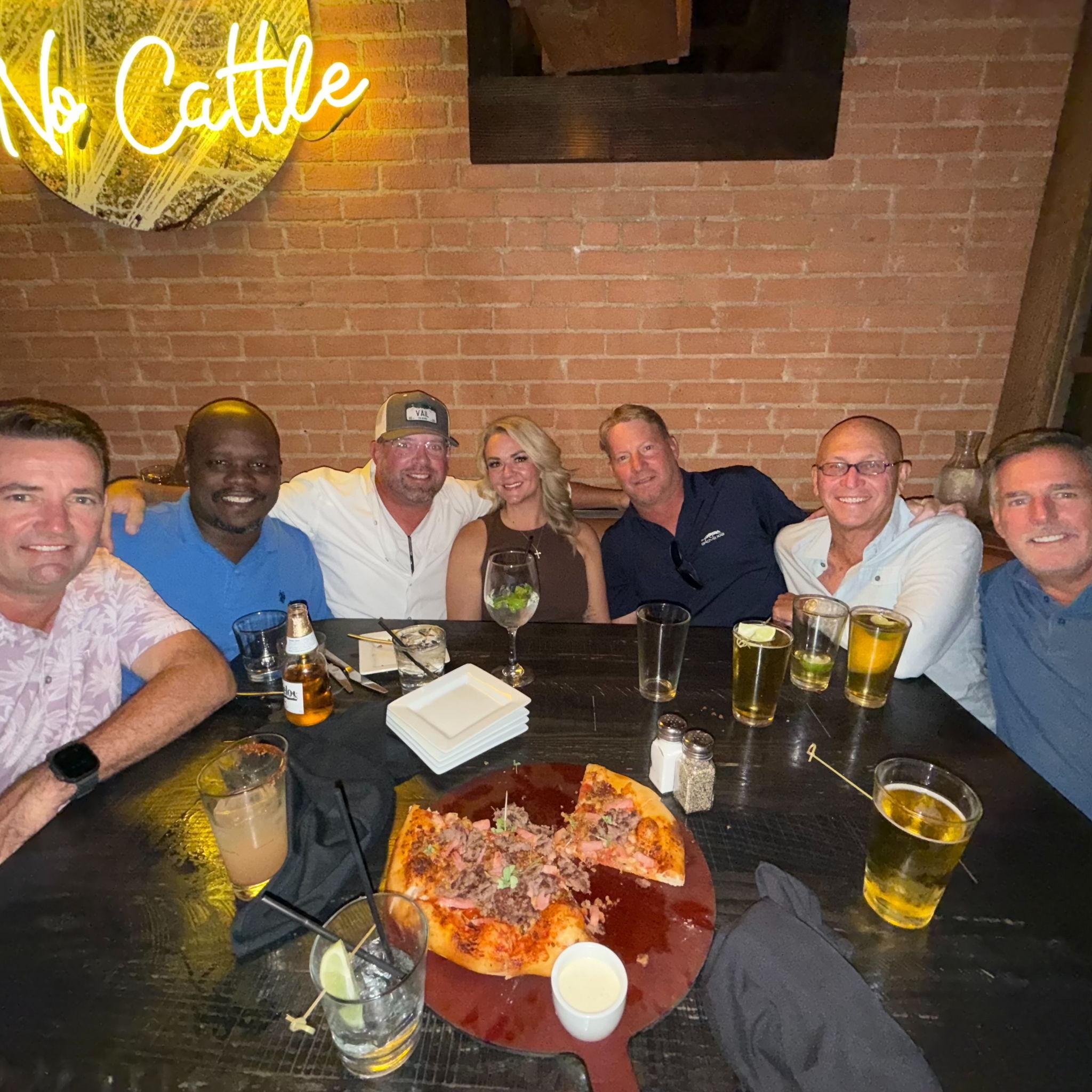 Jerry's in town! Celebrating Jerry for introducing us! Thanks Jerry!