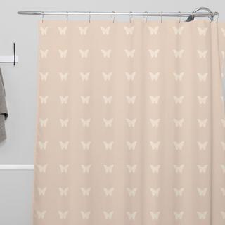 Minimal Butterfly Shower Curtain