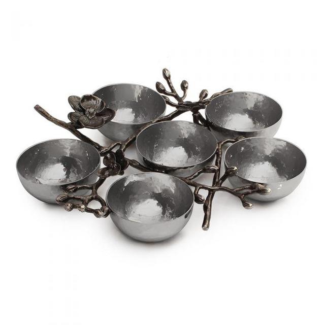 Black Orchid Seder Plate