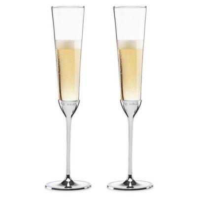 kate spade new york Take the Cake™ Toasting Flutes (Set of 2)