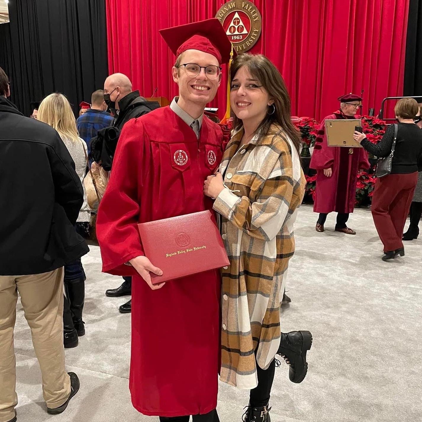 Andrew's graduation from SVSU.