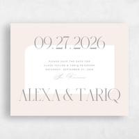 Beige Wedding Save the Date - Seibel Landscape