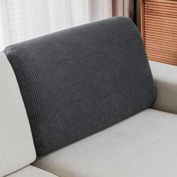 Couch Cushion Covers, (1PC Back Couch Cover, Dark Gray)