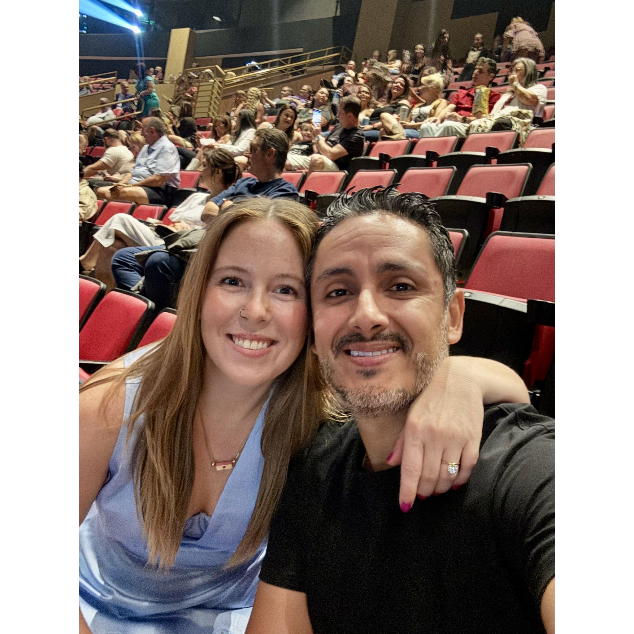 Shania Twain concert in Miami.  This made all of Bailey's 90s country dreams come true!