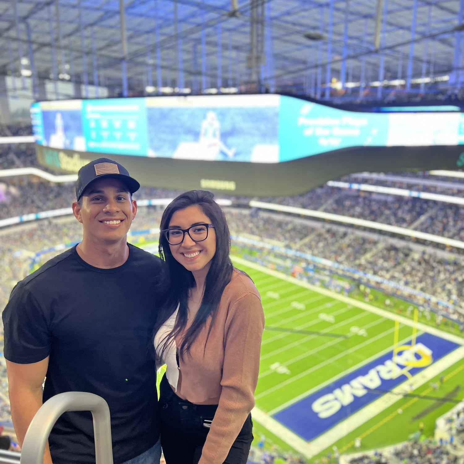Our first football game together 🏈