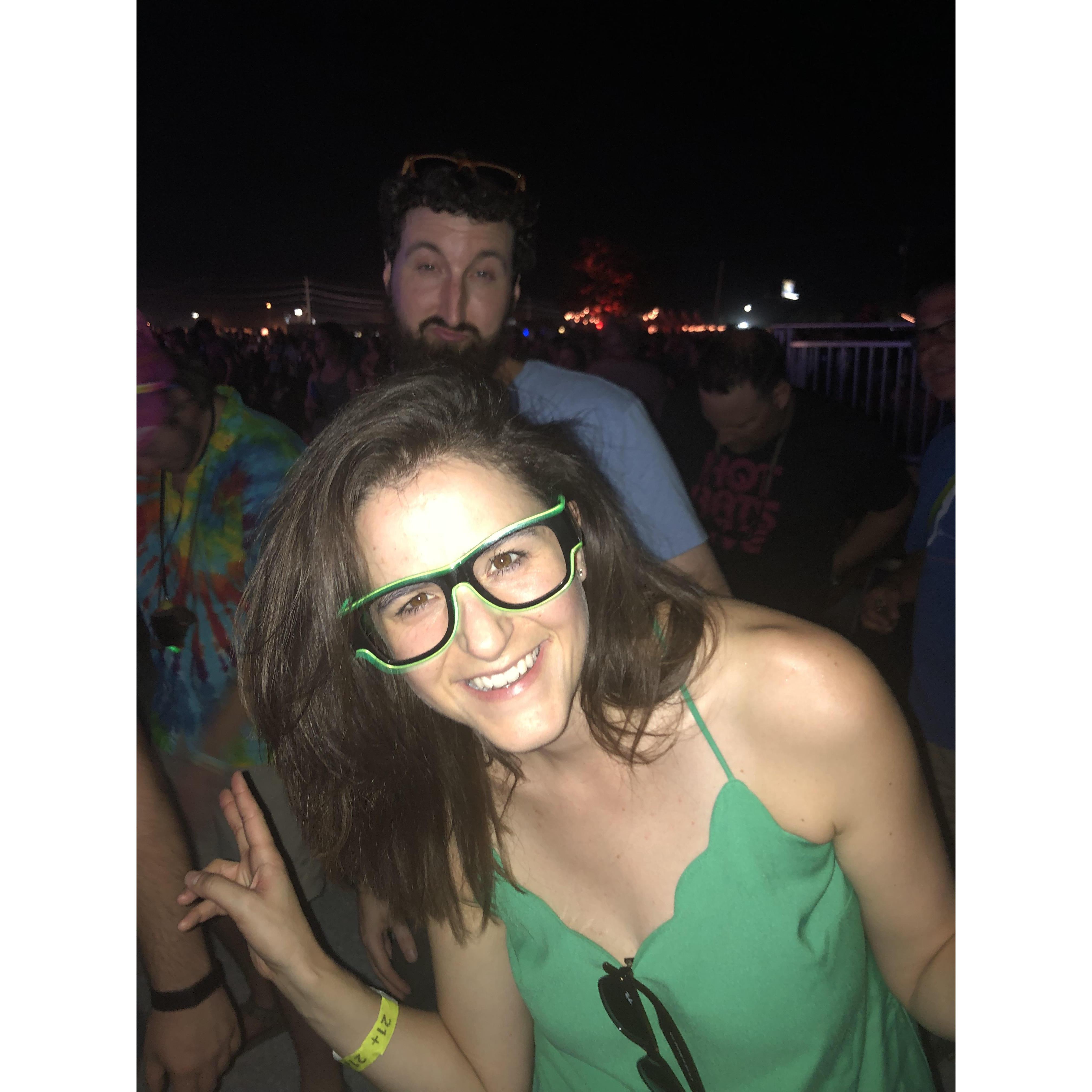 Our first picture together at Bourbon & Beyond