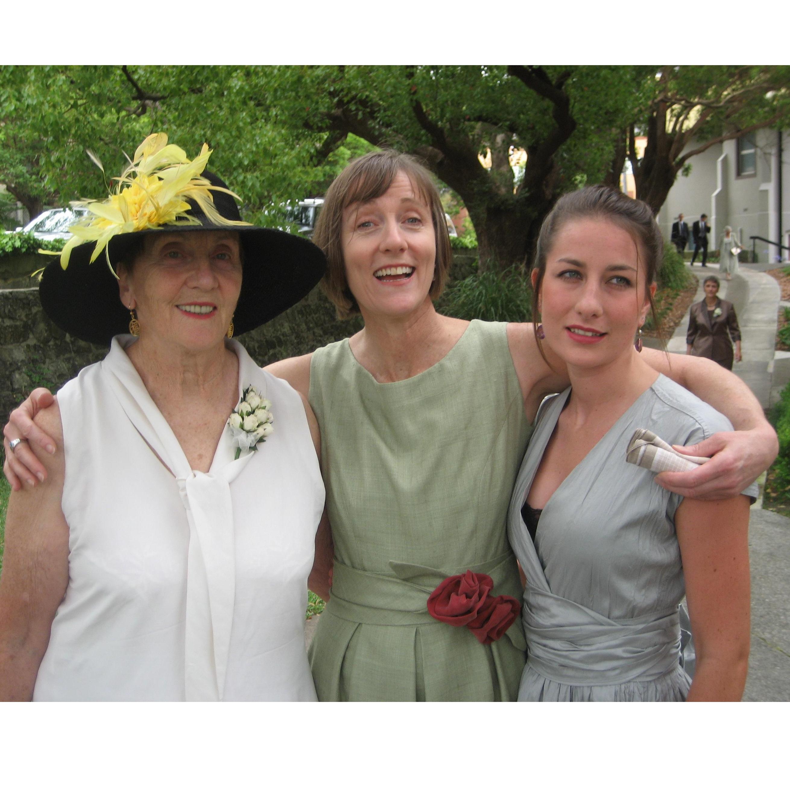 From left to right: Margaret Huffadine, Fiona Gibson and Naomi Keiper
