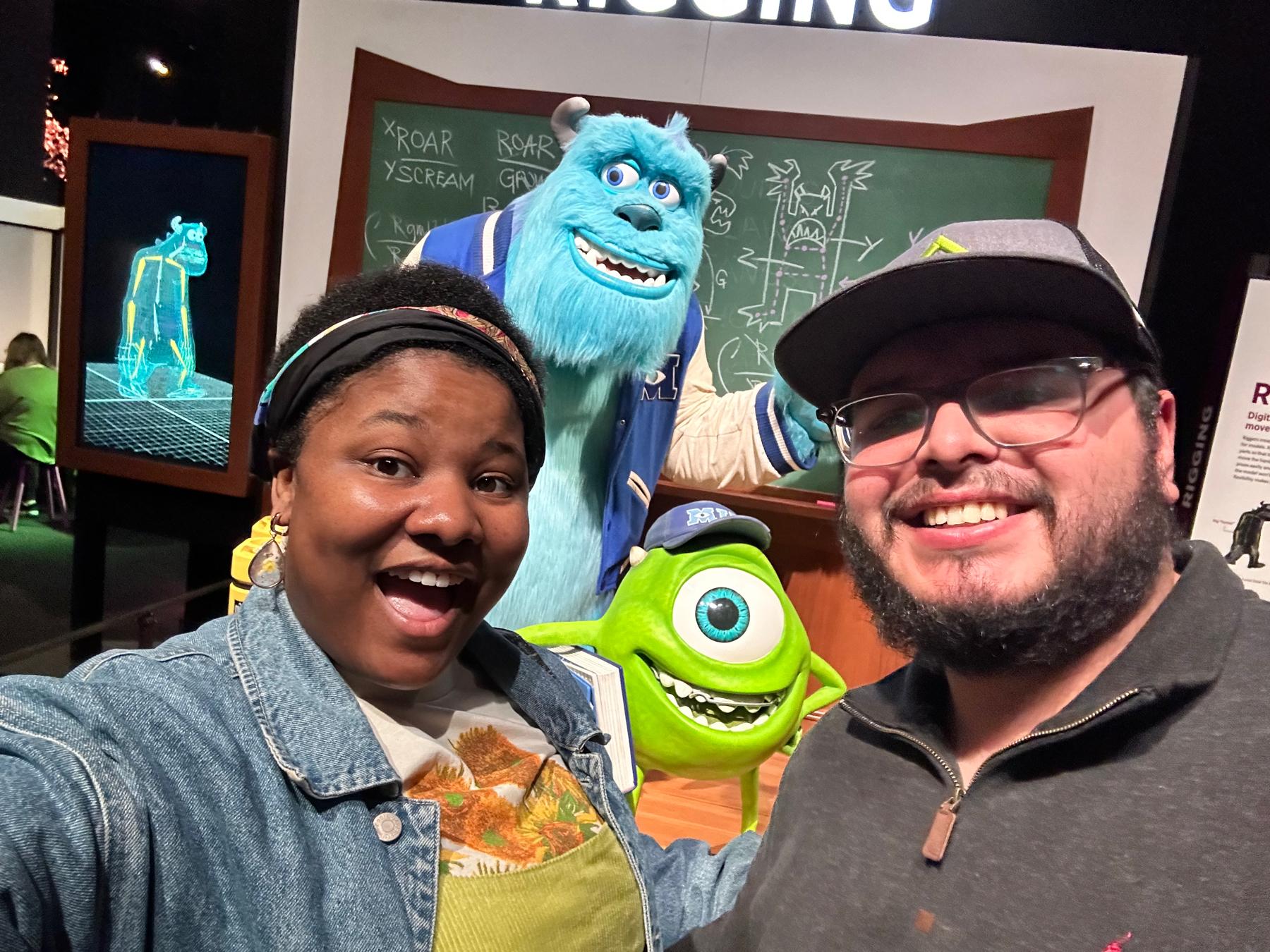 We love one another, but we REALLY love Disney and Pixar! Awesome date seeing the traveling exhibit at the Perot museum!