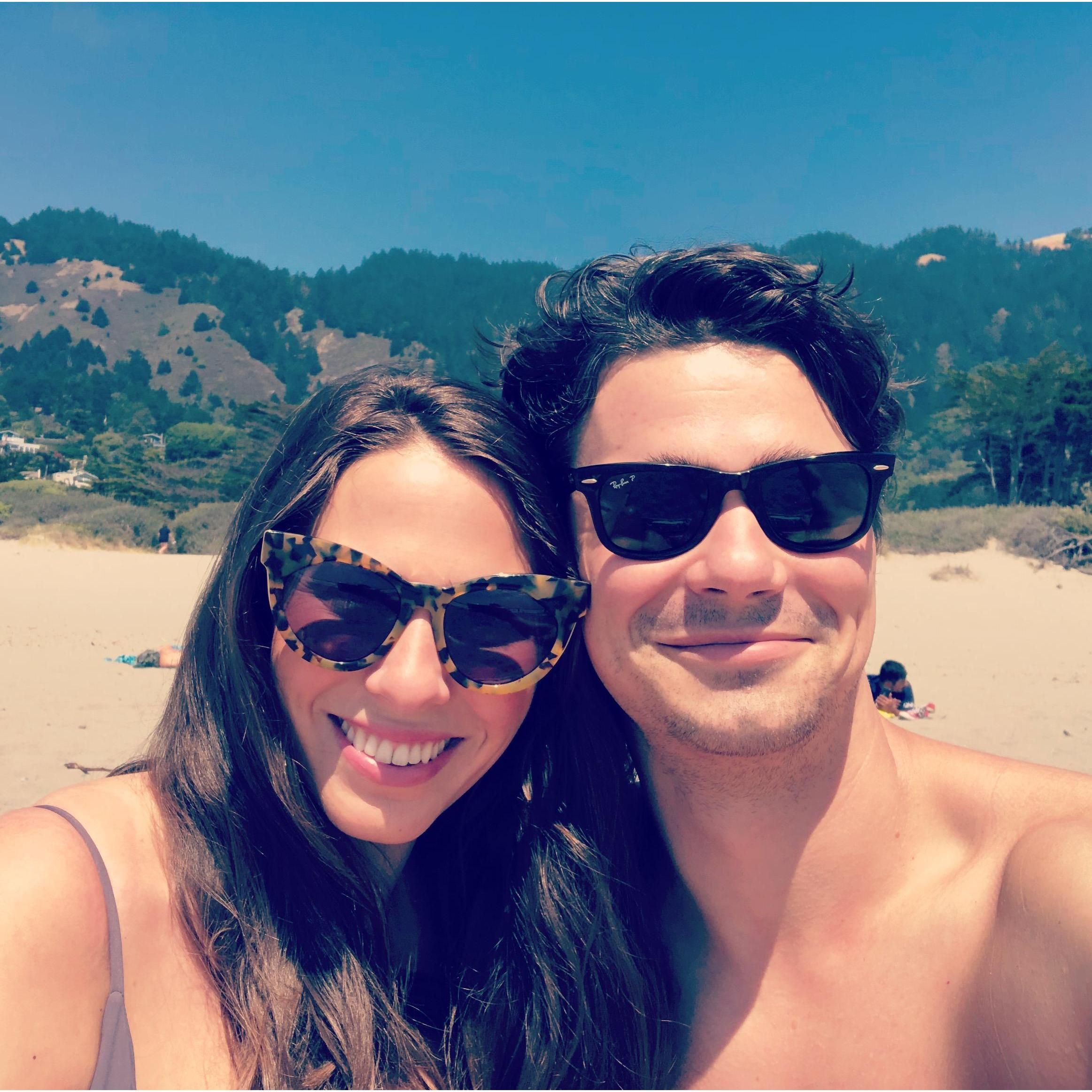 Our safe space (and the place we got engaged!), Stinson Beach.