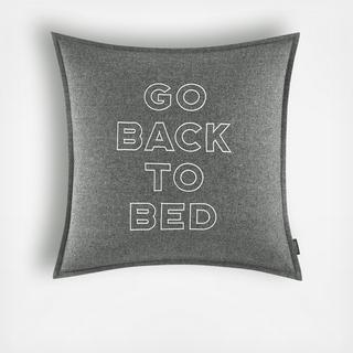 Go Back To Bed Decorative Pillow