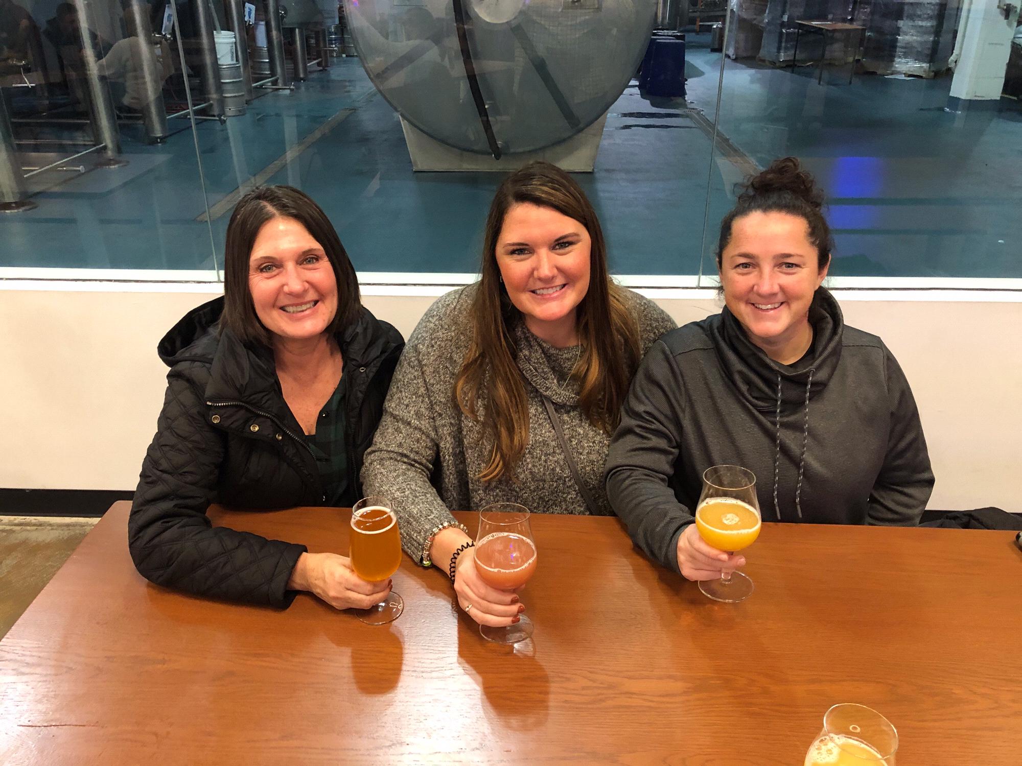 November 2019 Aslin Brewery - Debbie starting to enjoy IPA’s with Dave