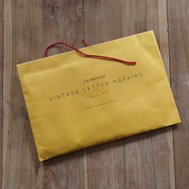 Letters of Advice Ed. No. 3 Napkins design by Sir/Madam